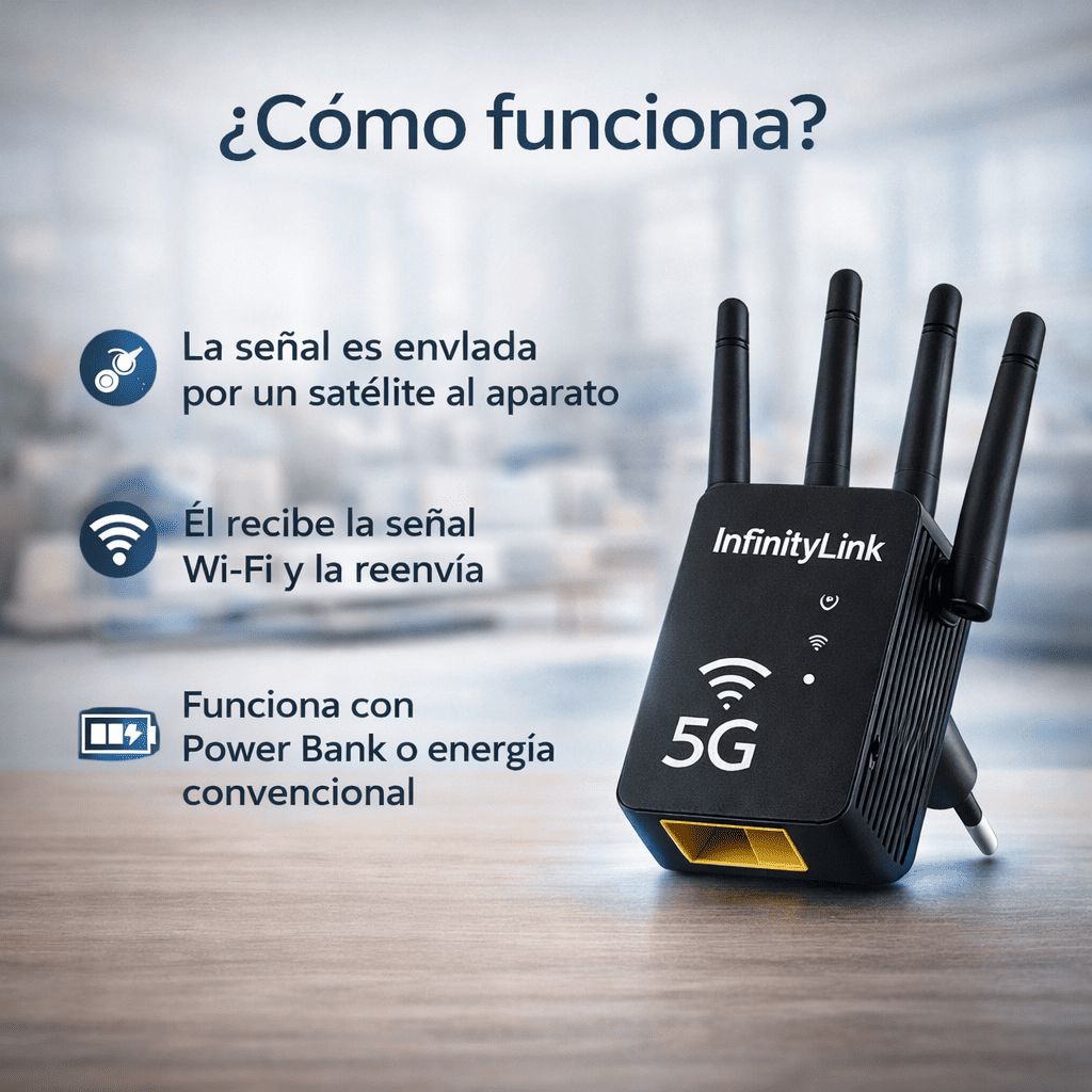 Contenido del paquete InfinityLink con todos los accesorios incluidos